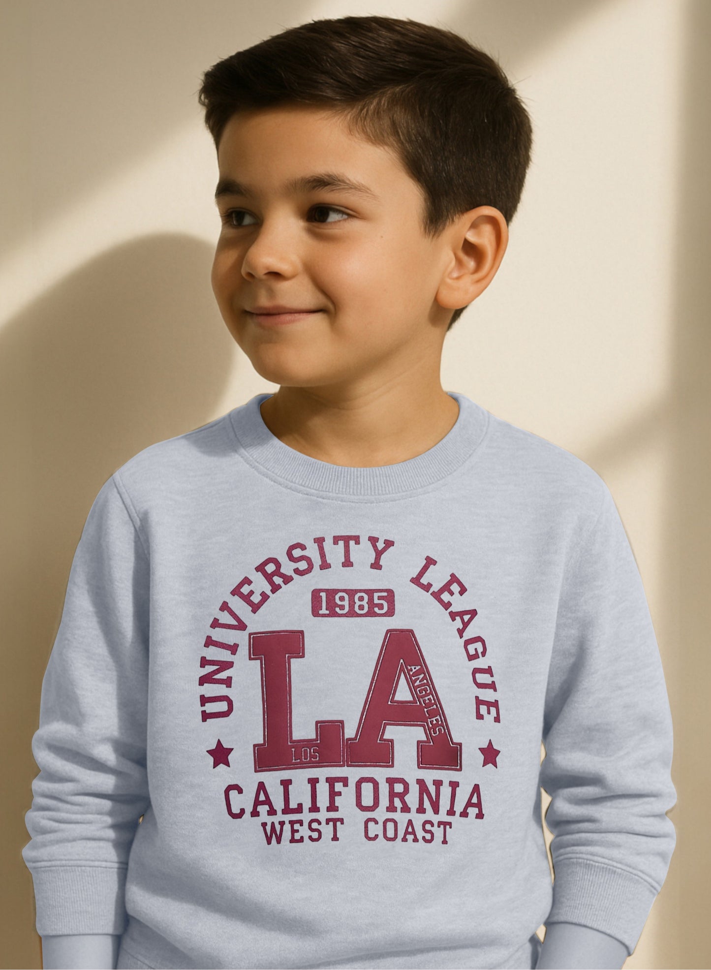 Boys TEXAS 98 Zip-Neck Fleece Tracksuit - Grey and Maroon