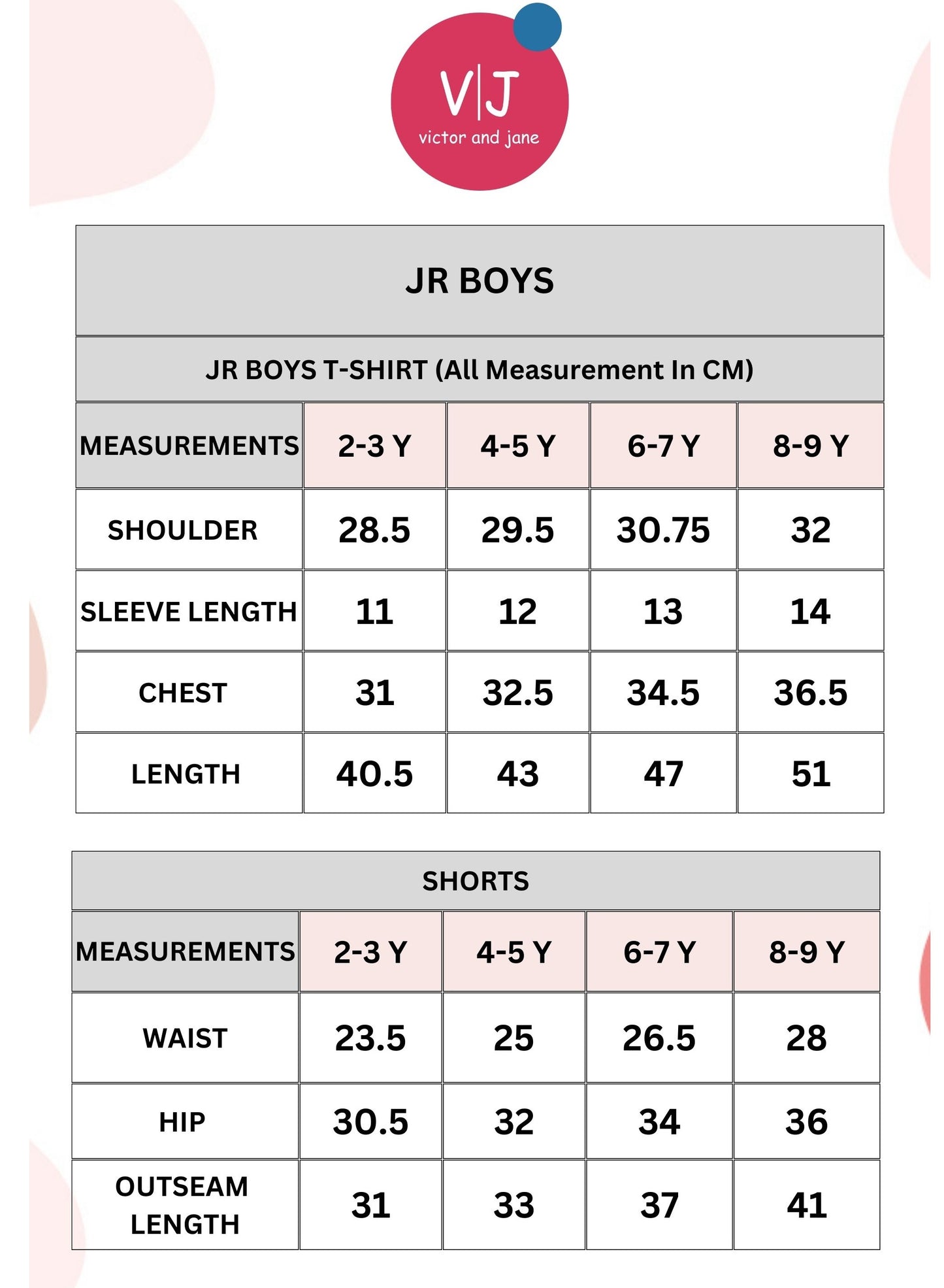 Victor and Jane Classic Blue and Khaki Cotton T-Shirt & Pull-On Shorts Set