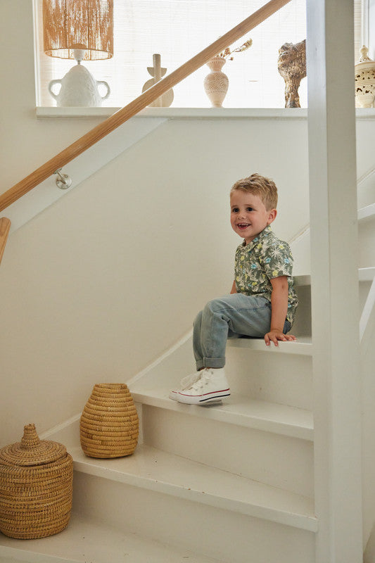 Dirkje Boys Set - AOP T-shirt & Cargo Shorts