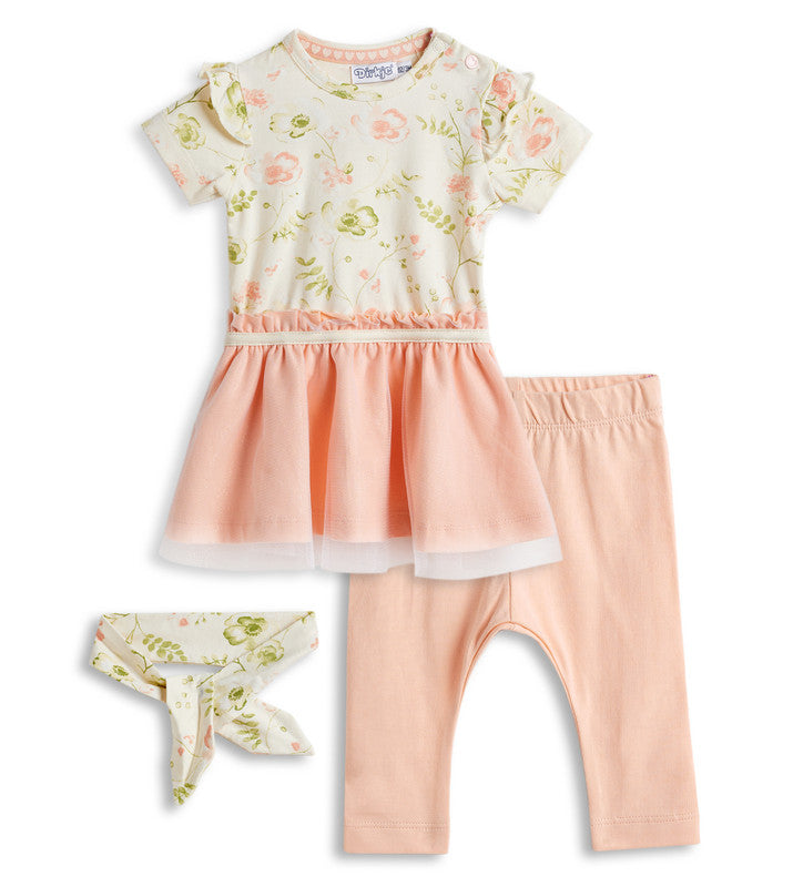 Dirkje 2 pcs babysuit + headband