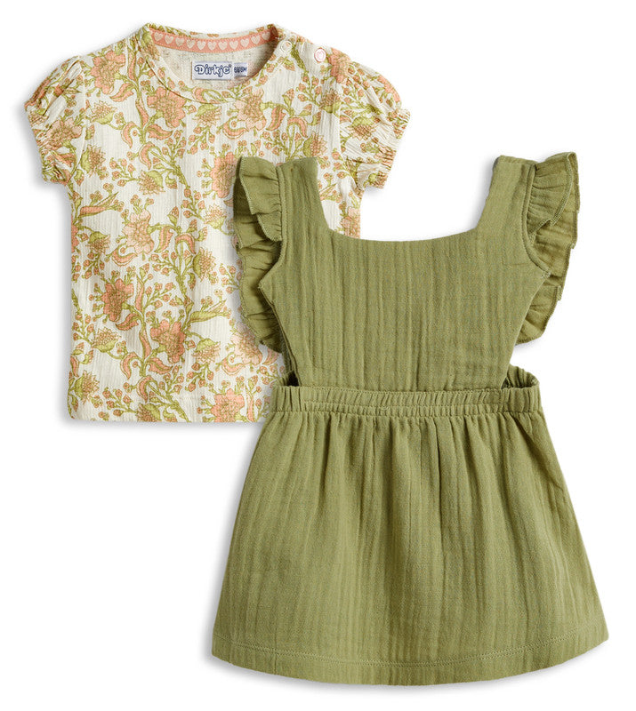 Dirkje Ruffle dress & T-SHIRT