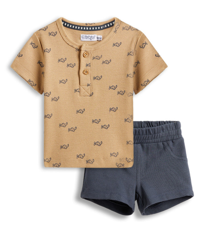 Dirkje Boys Set - AOP T-shirt & Shorts