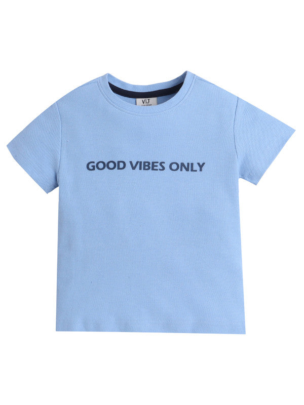 Boys "Good Vibes Only" Cotton T-Shirt (2Y–9Y)