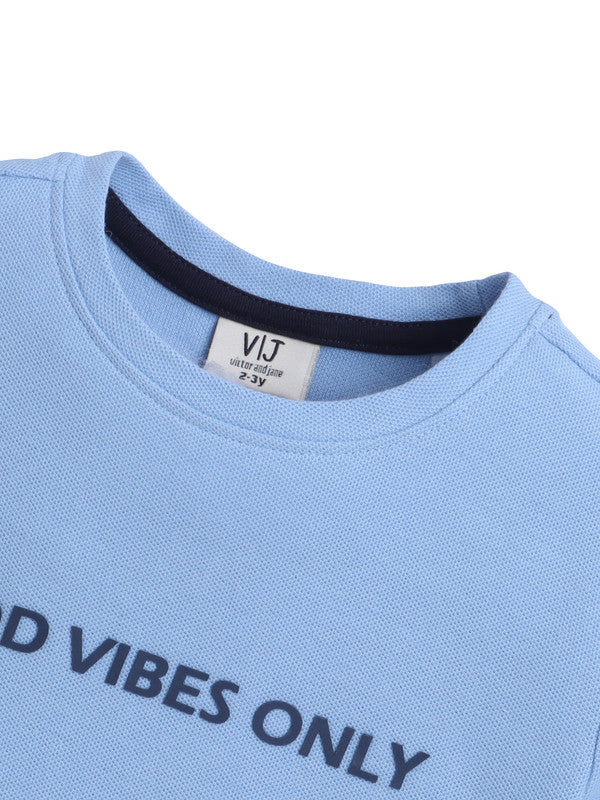 Boys "Good Vibes Only" Cotton T-Shirt (2Y–9Y)