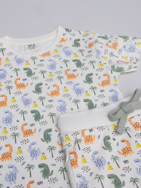 Victor and Jane - All-Over Printed T-shirt and Pyjama Set