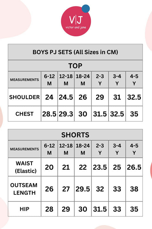 Victor and Jane - All-Over Printed T-shirt and Shorts Pyjama Set