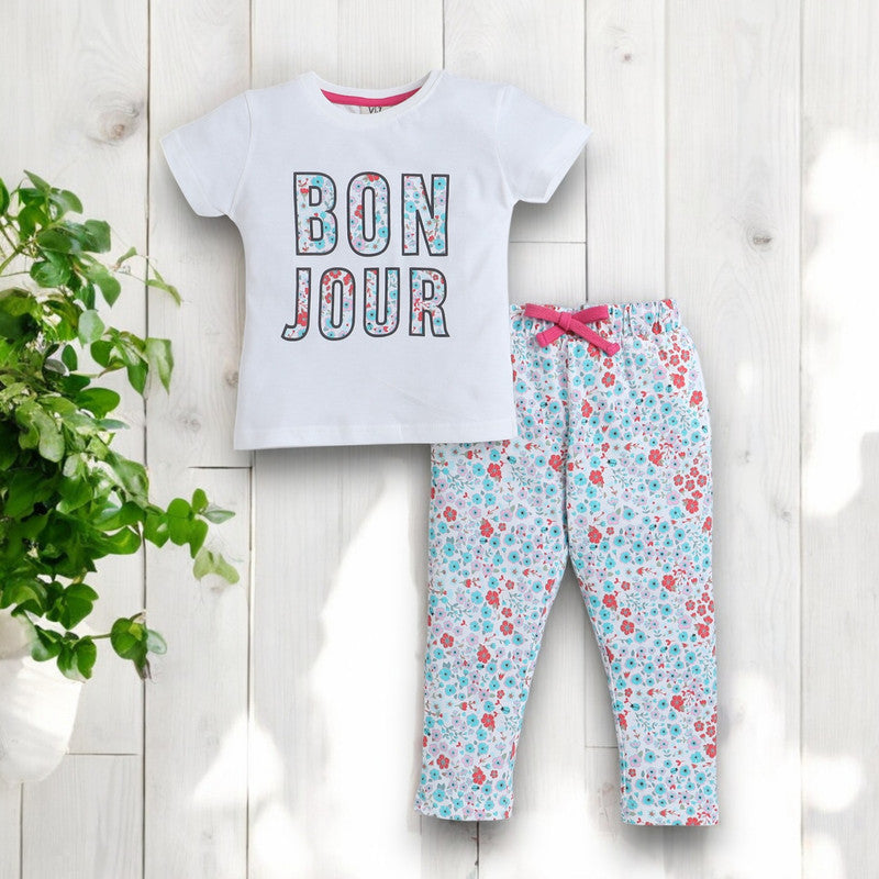 Victor and Jane - Printed T-shirt and Pyjama Set