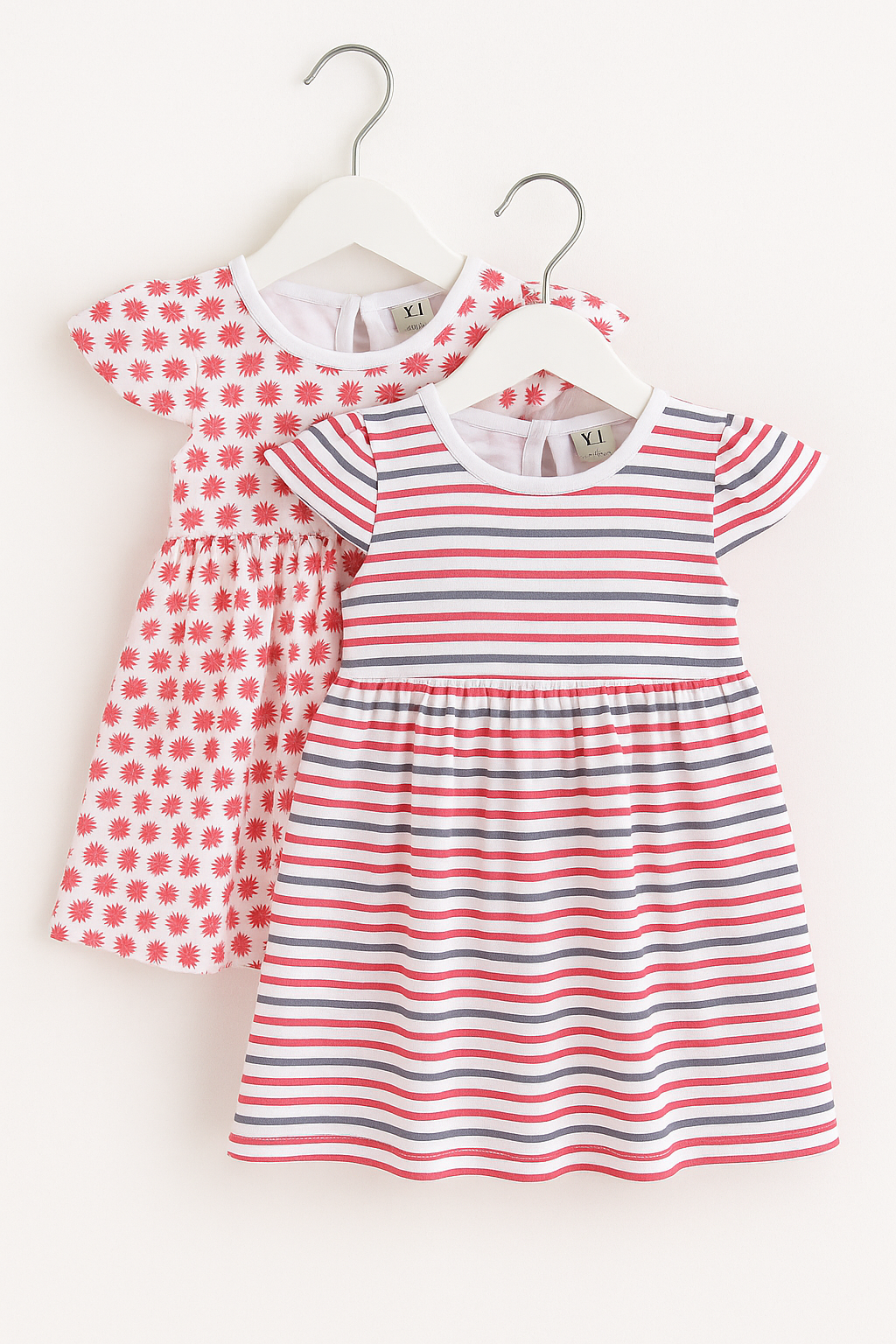 Victor and Jane - All-Over Printed Cap sleeve - Dress (Pack of 2)
