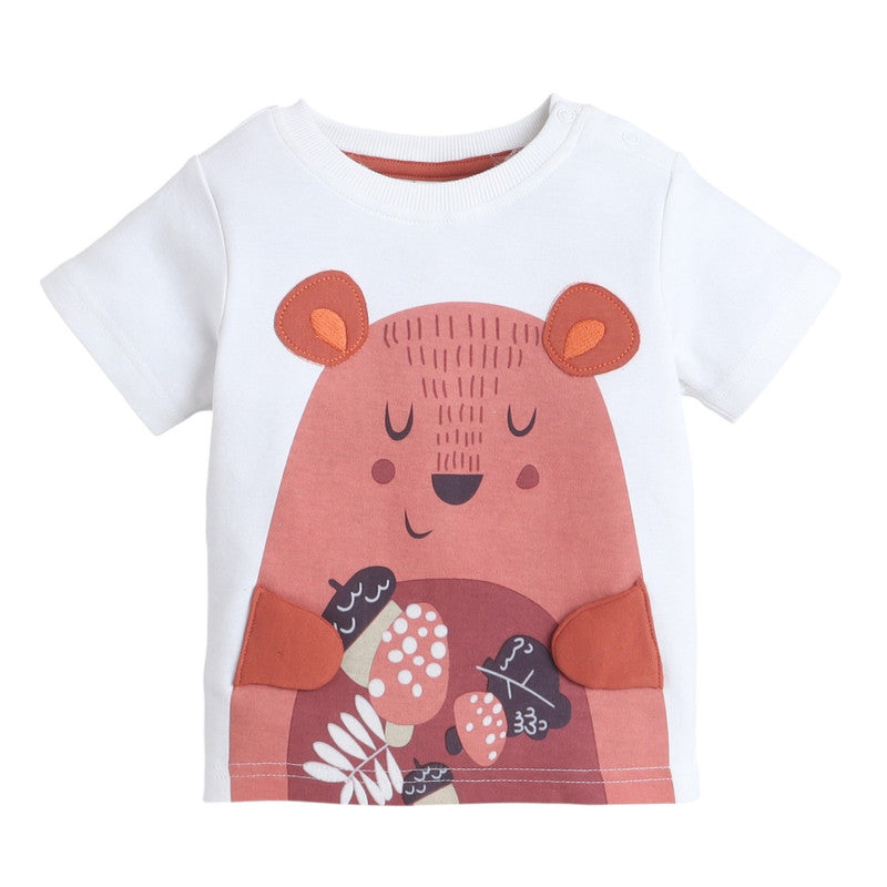 Victor and Jane Boys' 2pcs Casual Summer Cute Panda Print Round Neck T-Shirt and Shorts Set