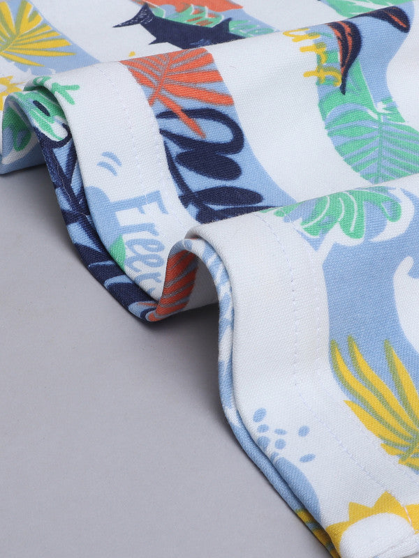 Victor and Jane Infant 2PC Set, Multicolor Shark T-Shirt And Shorts