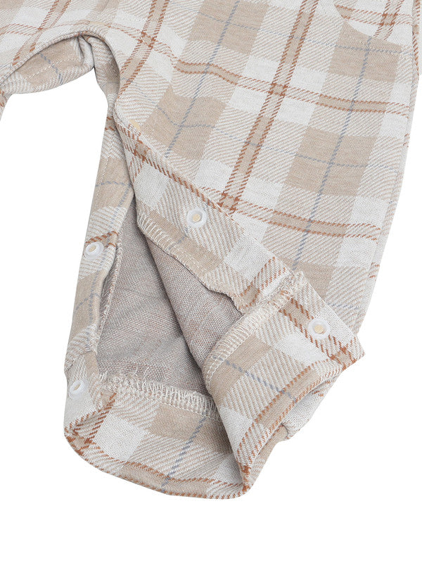 Infant Boys’ Shirt, Bow Tie & Suspenders Mock Romper Set