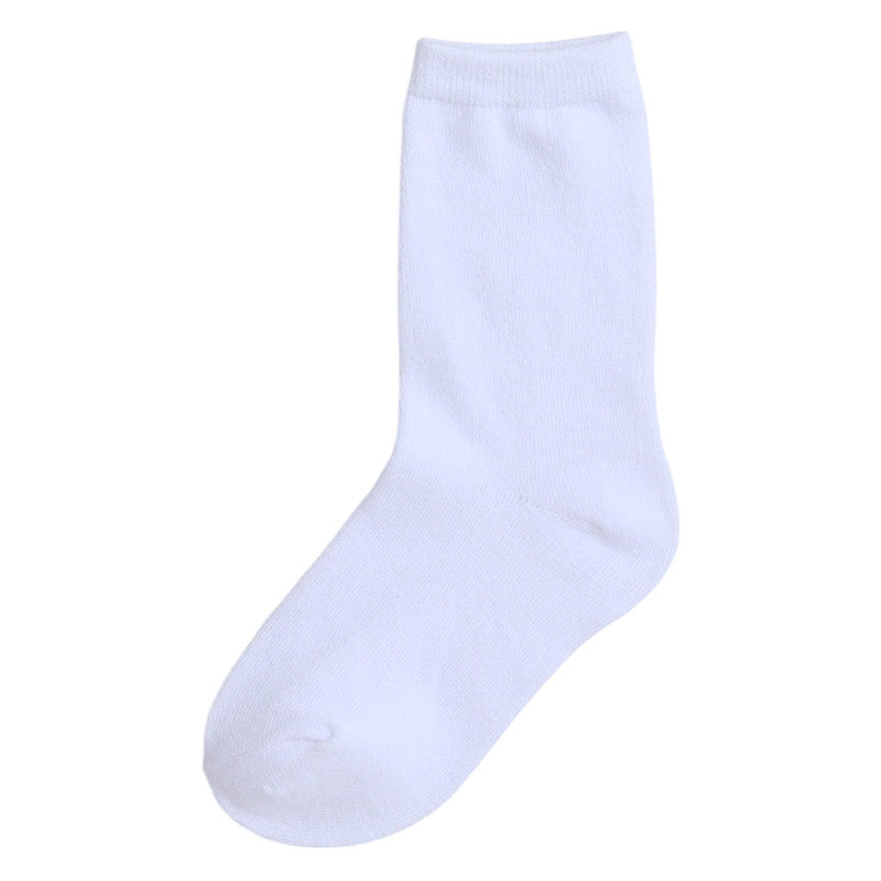 Boys 3 Pairs Plain Crew Length School Socks
