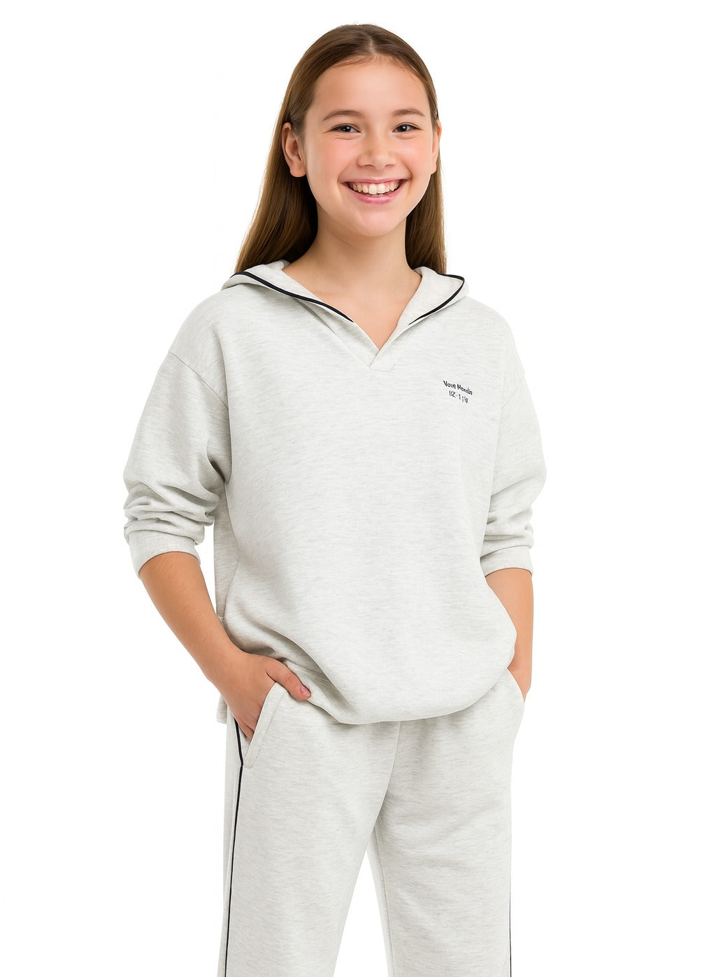 Girls’ Hoodie & Wide-Leg Pants Set