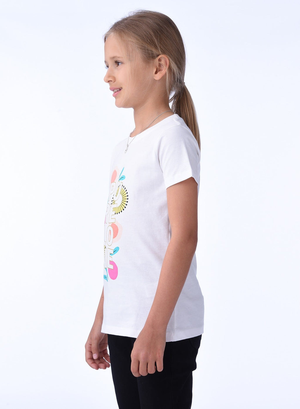 Victor And Jane Love Graphic Fashion T-Shirt - White