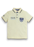 Victor & Jane Senior Boys' Polo T-Shirt “  Embroidered Label Detail
