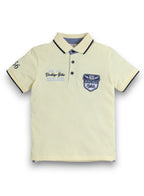 Victor & Jane Senior Boys' Polo T-Shirt “  Embroidered Label Detail