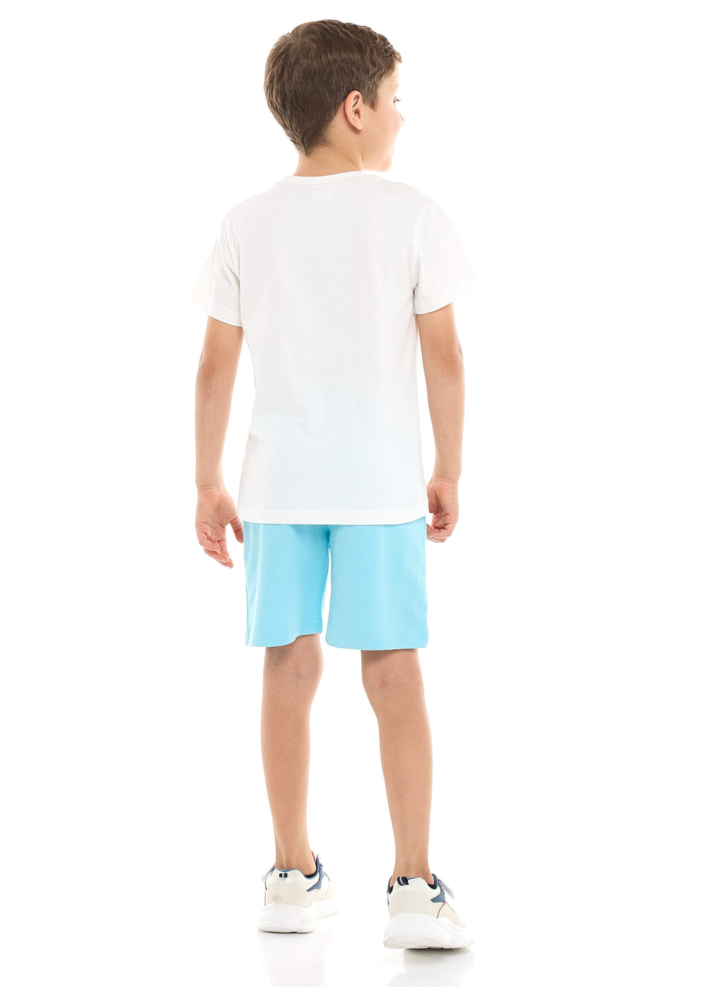 Victor And Jane 2 Piece Sets With Matching Tshirt And Slogan Print Shorts With Elasticated Waist