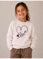 Girls Heart Graphic Pullover