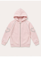 Girls Full Zip Sweatshirt Hoodie and Wide Leg Pants Set