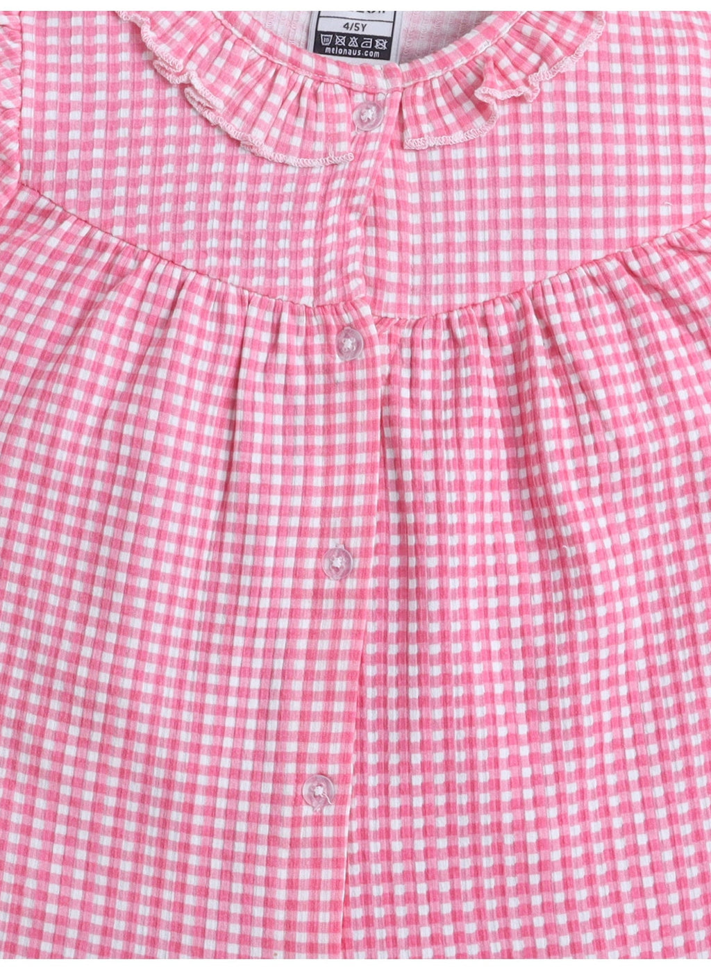 Girls Gingham Ruffle
