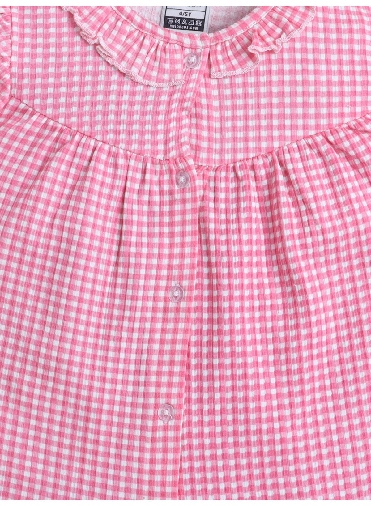 Girls Gingham Ruffle