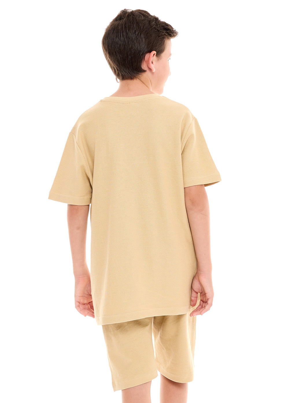 Victor and Jane Cotton Graphic Oversized T-Shirt & Shorts/Co-ord Set - Blue