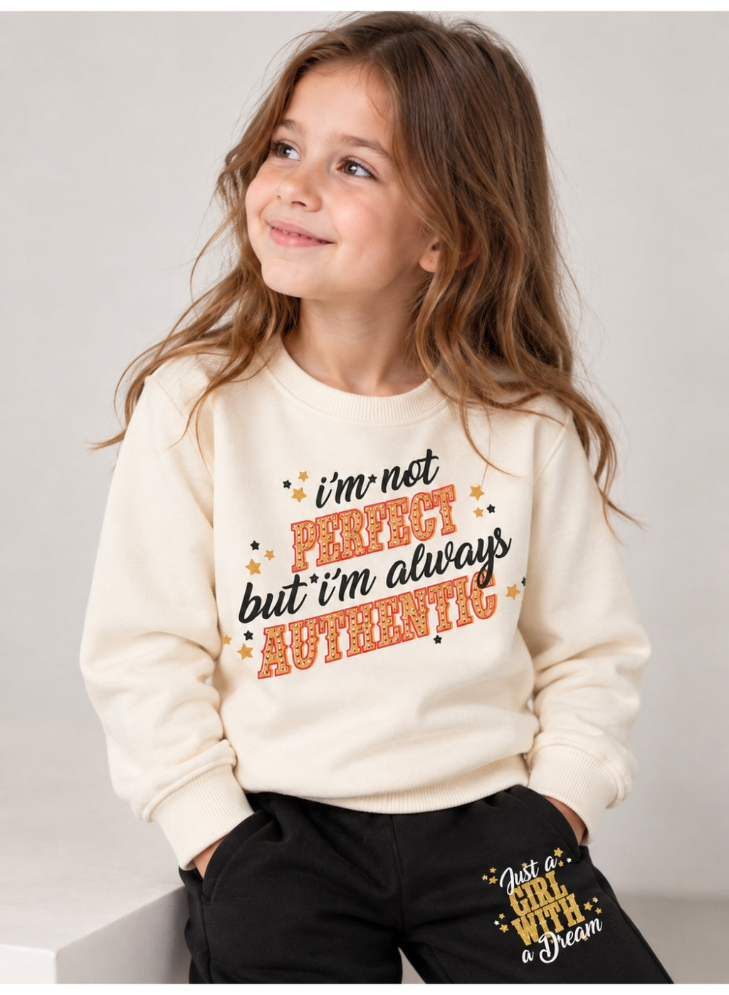 Girls Sweatshirt and Jogger Pants Set