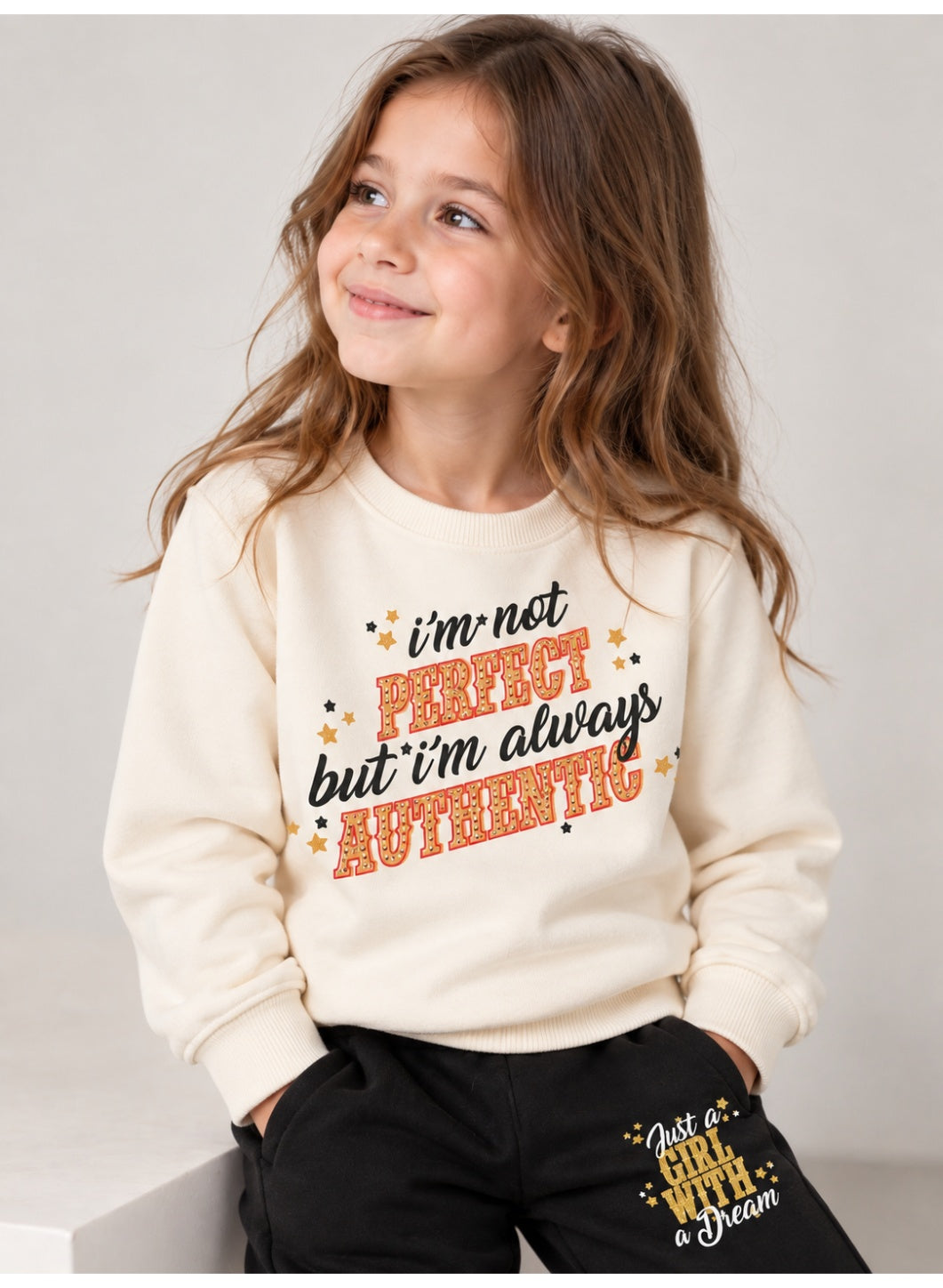 Girls Sweatshirt and Jogger Pants Set