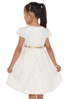Chic Jacquard Champagne  Party Dress With Mesh & Decoration