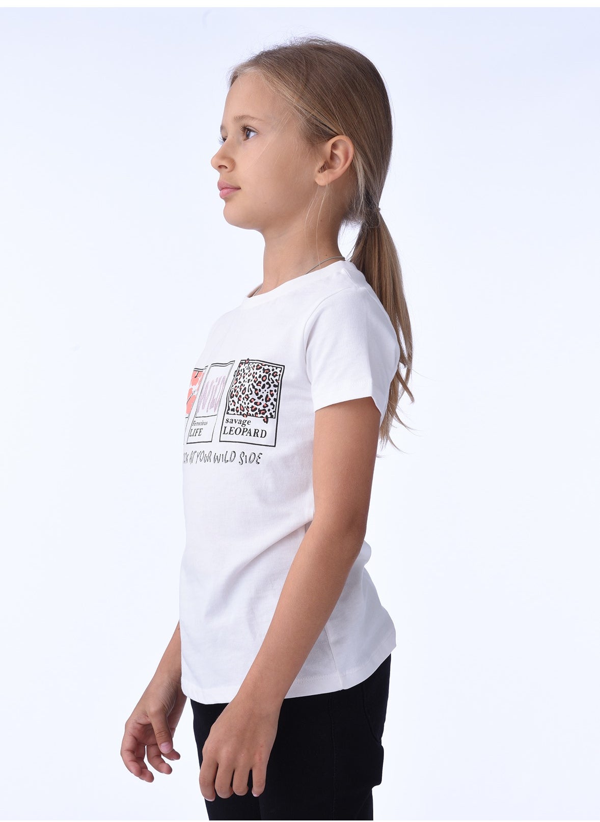 Victor And Jane Wild Life Graphic Fashion T-Shirt - White