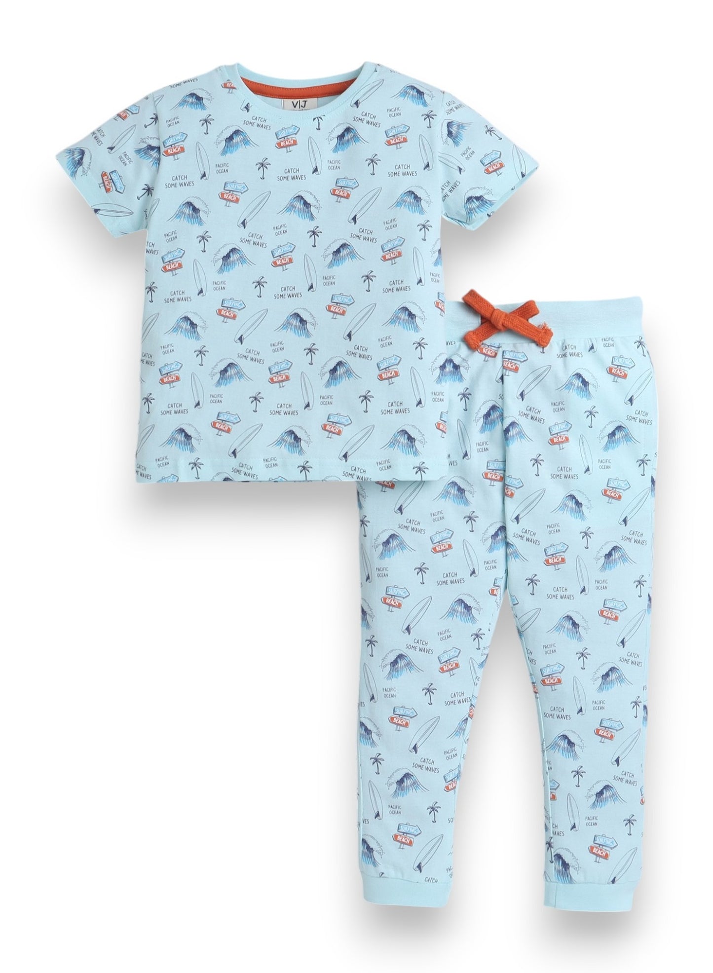 Victor and Jane - All-Over Printed T-shirt and Pyjama Set