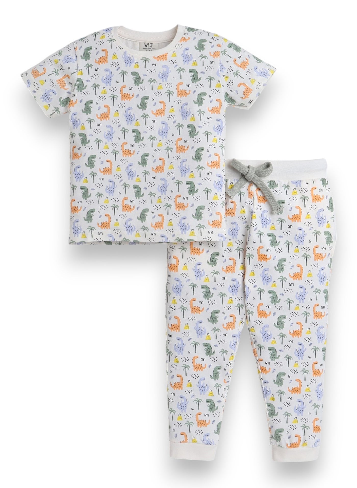 Victor And Jane - All-Over Printed T-Shirt And Pyjama Set