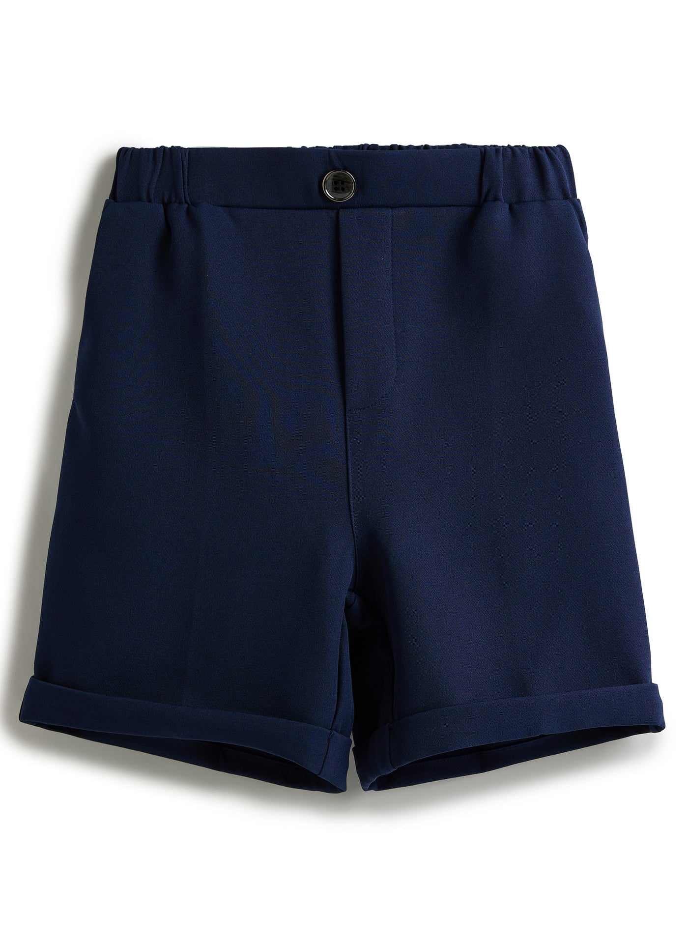 Blue Waistcoat And Short Set With Shirt And Bow Tie