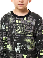 Boys' 2-Piece Printed Sweatshirt And Jogger Set