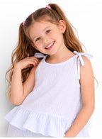 Girls Striped Pants Top Set