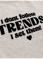 Girls "Trends" Statement Print Pullover