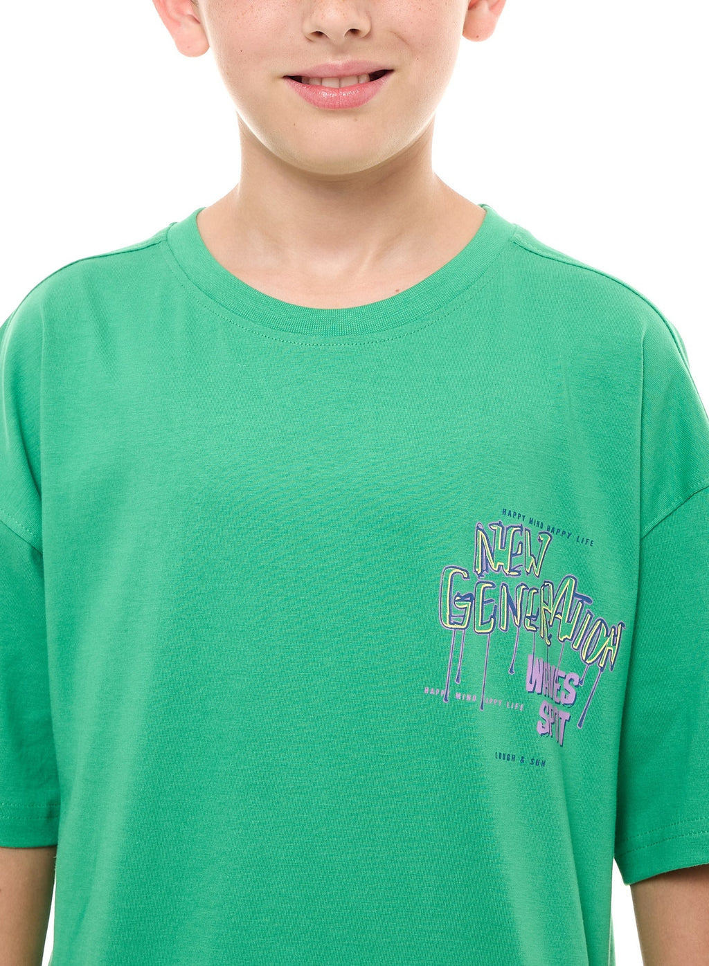 Victor and Jane Graphic Oversized T-shirt - Green