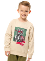 Boys Sweat-Shirt Beige-Olive