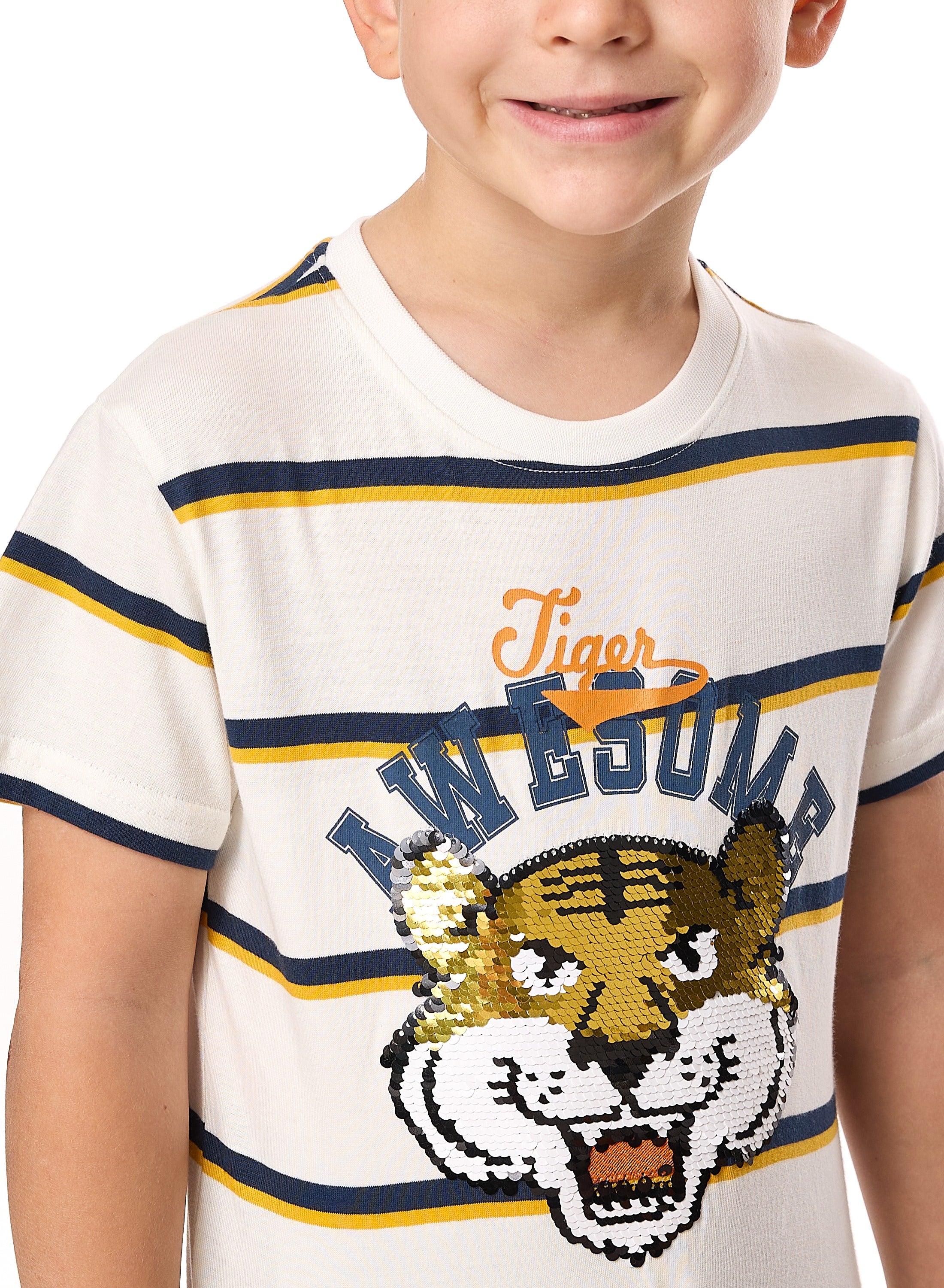 Victor And Jane Junior Boys' 2 Piece Sets With Matching Tshirt And Slogan Print Shorts With Elasticated Waist
