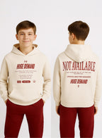 Boys' Off-White "Not Available" Graphic Hooded Sweatshirt