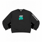 victor and jane boys black fleece sweatshirt with Motion Surge graphic on chest and Cyber Power Core sleeve print