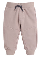 Dirkje Cotton Colorblock Space Applique Hooded Full Sleeves Sweatshirt And Joggers Set - Navy/Pink