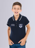 Victor & Jane Senior Boys' Polo T-Shirt “ With Embroidered Label Detail