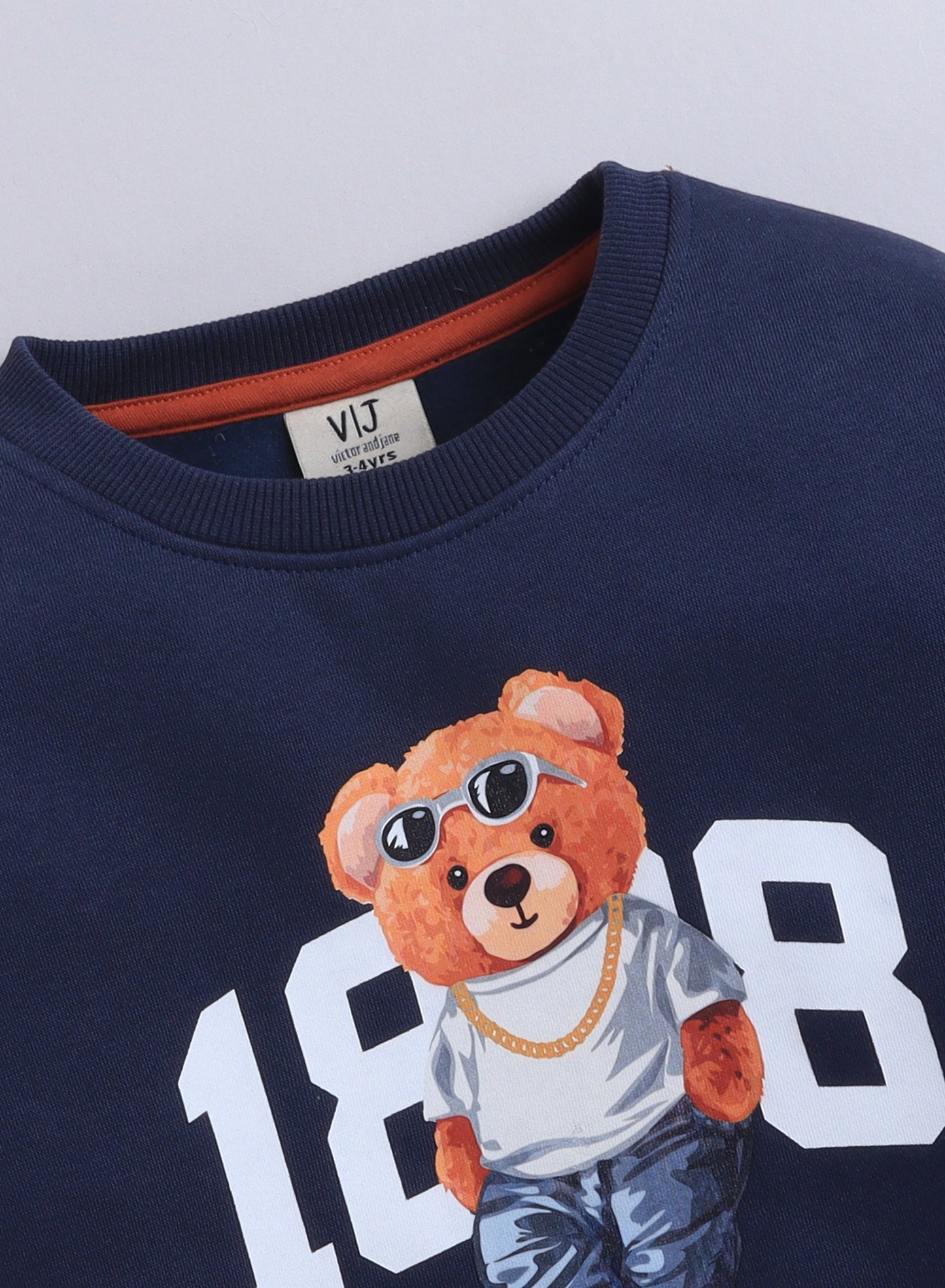 Boys' Navy "Cool Bear 1888" Graphic Sweatshirt