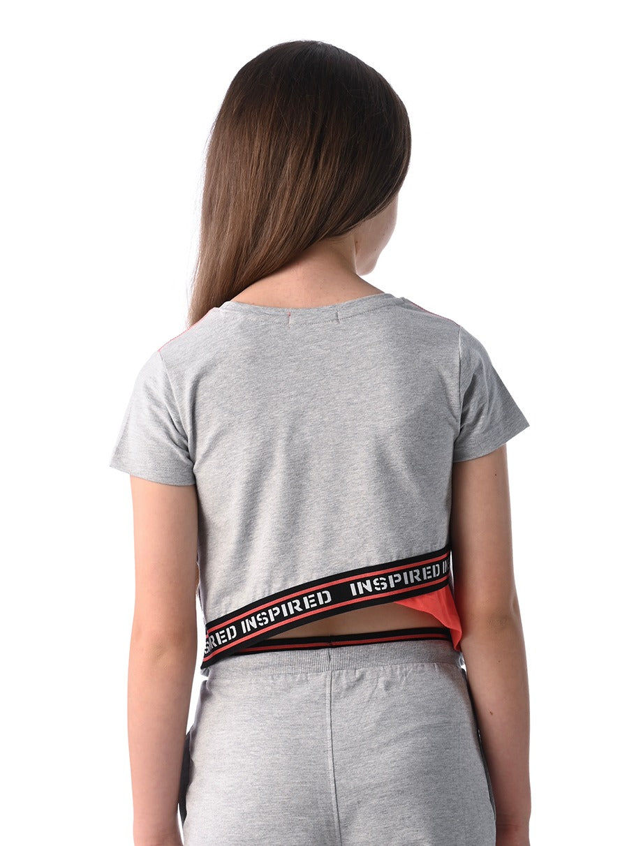 Girls' 2 Pc Set- Athleisure Top With Matching Joggers “ Stylish And Comfortable