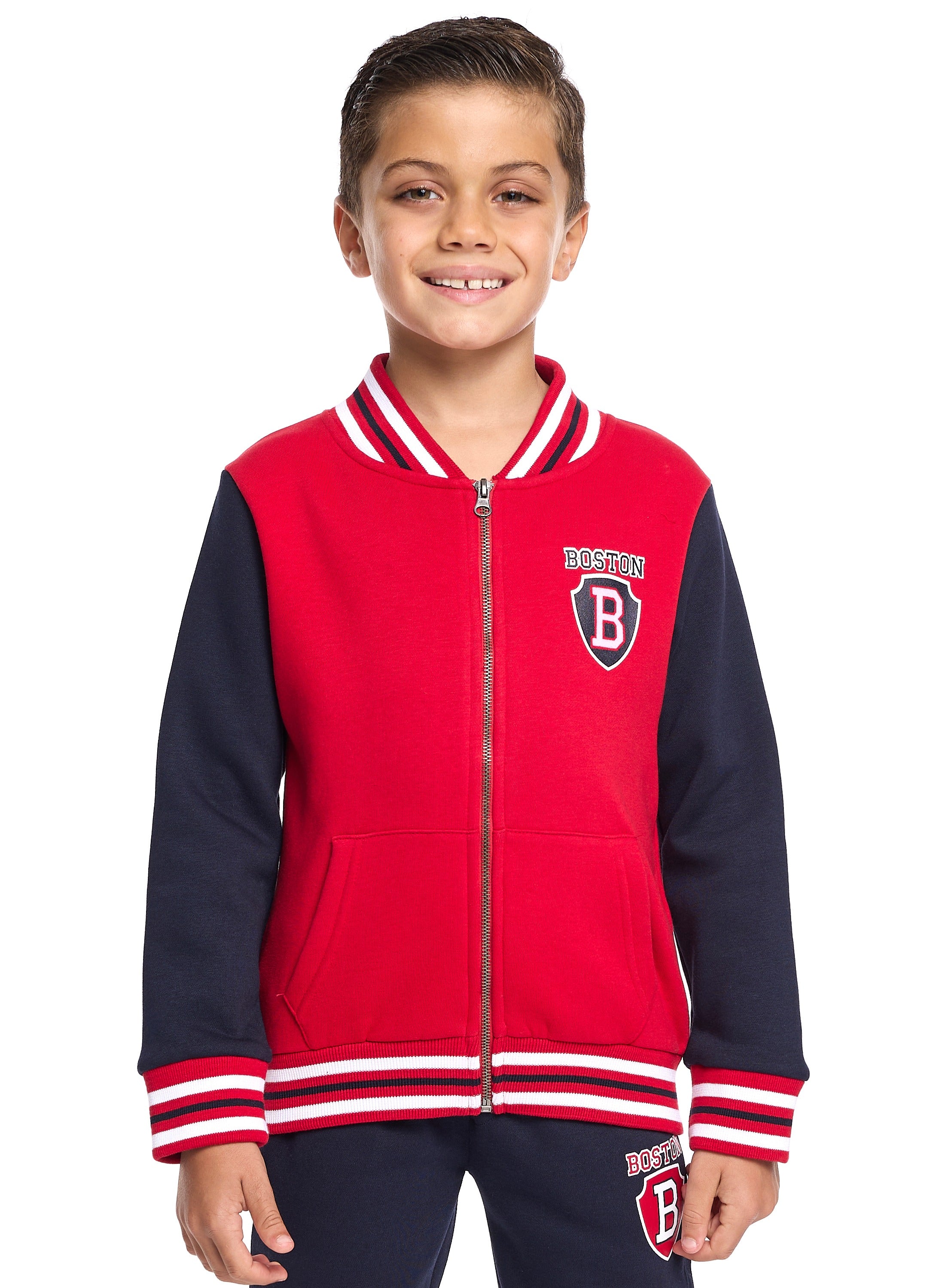 Boys’ 2-Piece Zipper Jacket &Amp; Jogger Set