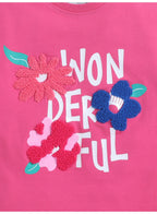 Girls Print T Shirt Set