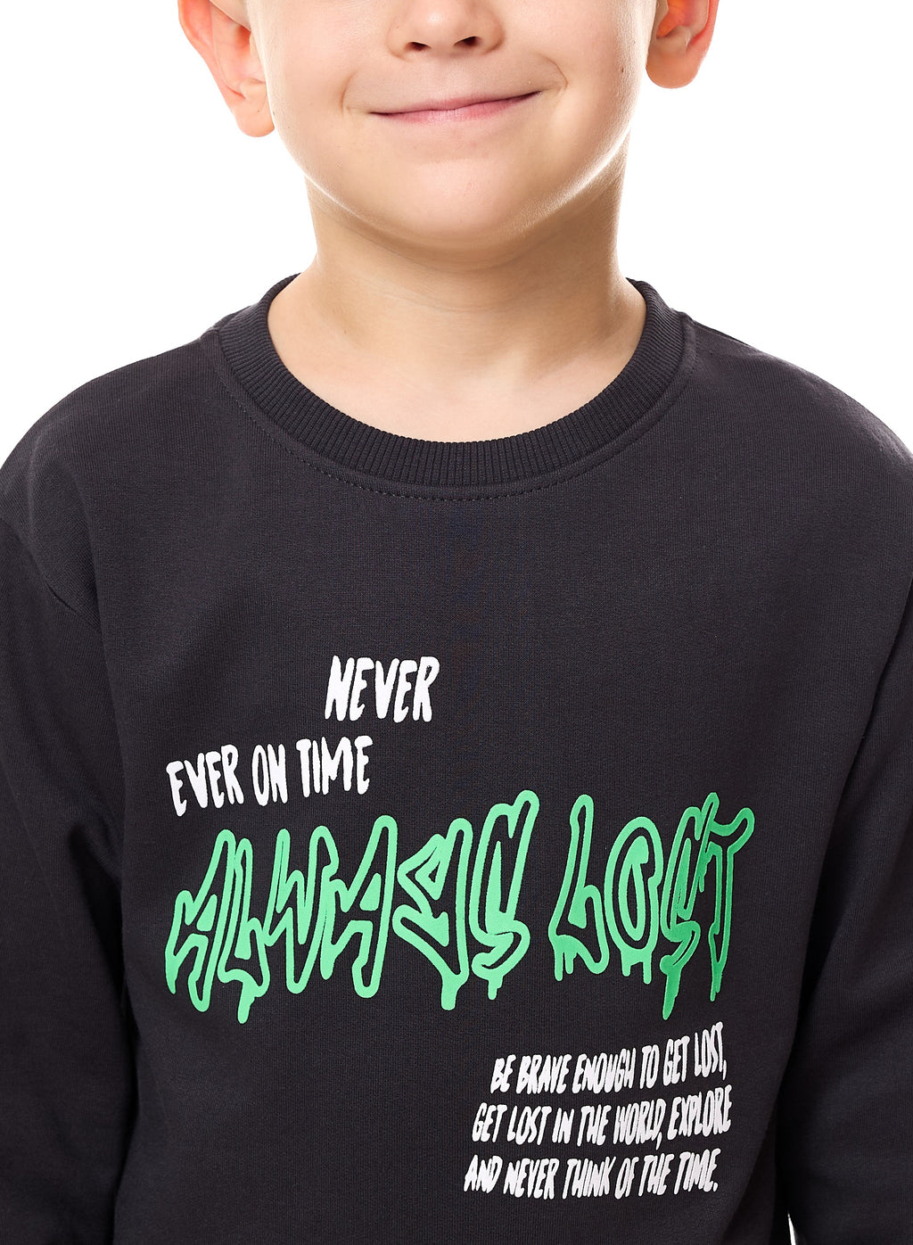 Boys' Sweatshirt  (2 - 8Yrs) Black