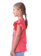 Victor And Jane Summer Graphic & Sequins Embellished T-Shirt - Pink