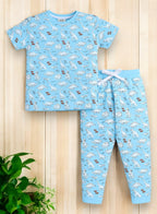 Victor And Jane - All-Over Printed T-Shirt And Pyjama Set
